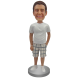 Custom Bobblehead T-shirt and Bermuda Shorts