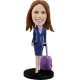 Customized bobblehead Stewardess /Traveler