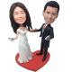 Dancing Couple Wedding Bobbleheads