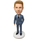 Dark Grey Suit Groomsman Bobblehead