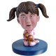 Girl and Bear Custom Bobblehead