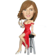 Sexy Bar Girl Custom Bobblehead