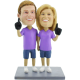 Sport Fans Couple Cake Topper