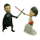 Star Wars Custom Bobbleheads Cake Topper