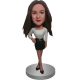 Stylish Girl Custom Bobble