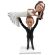 Weight Lifter Wedding Cake Topper
