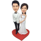 Young Couple Wedding Cake Topper