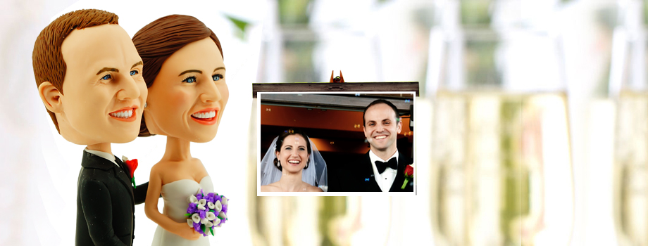 Your Custom Wedding Bobbleheads & Cake Toppers